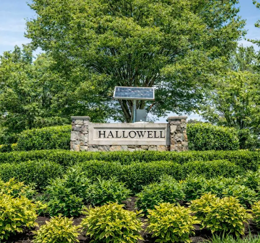 Hallowell community entrance sign